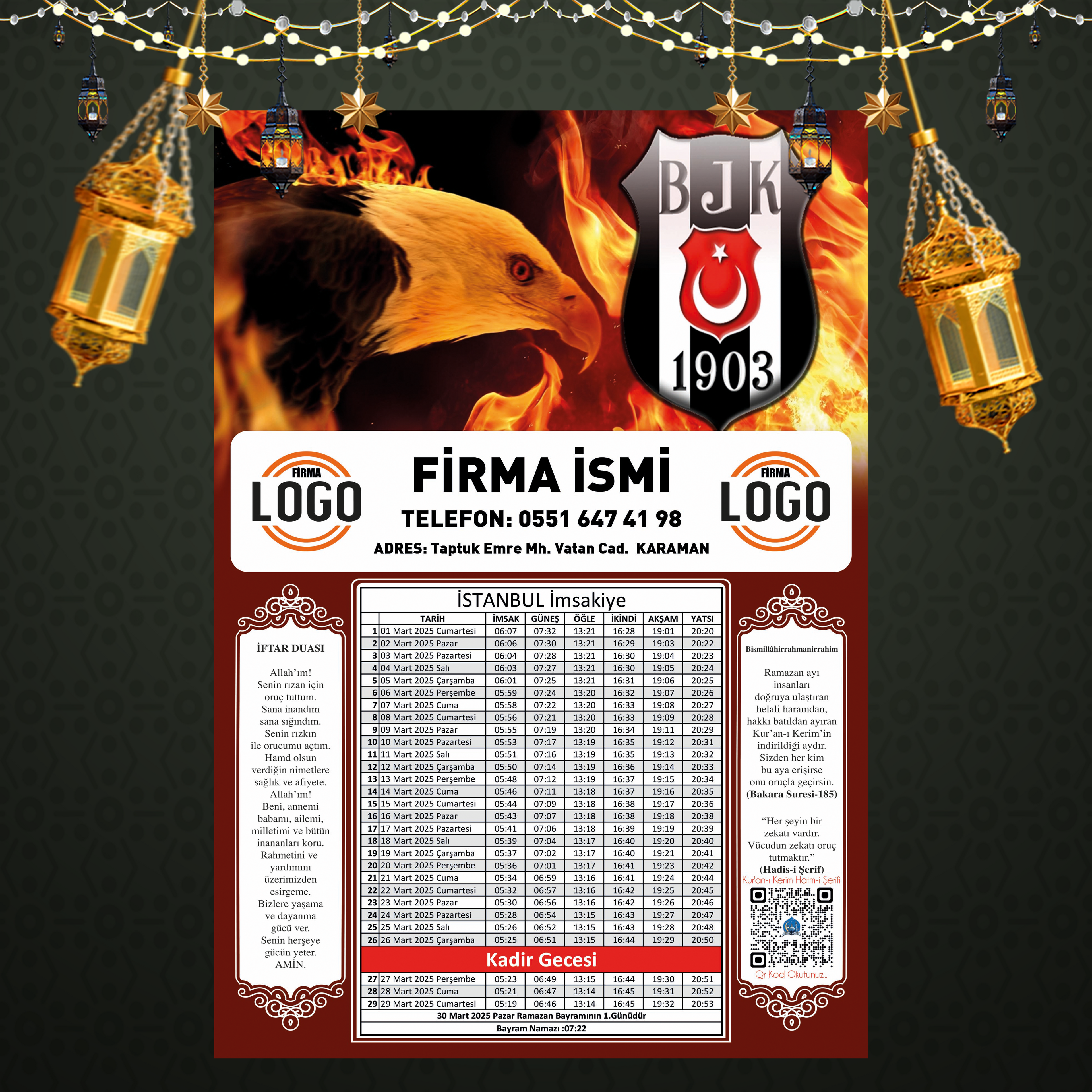 Ramazan İmsakiyesi - 1016