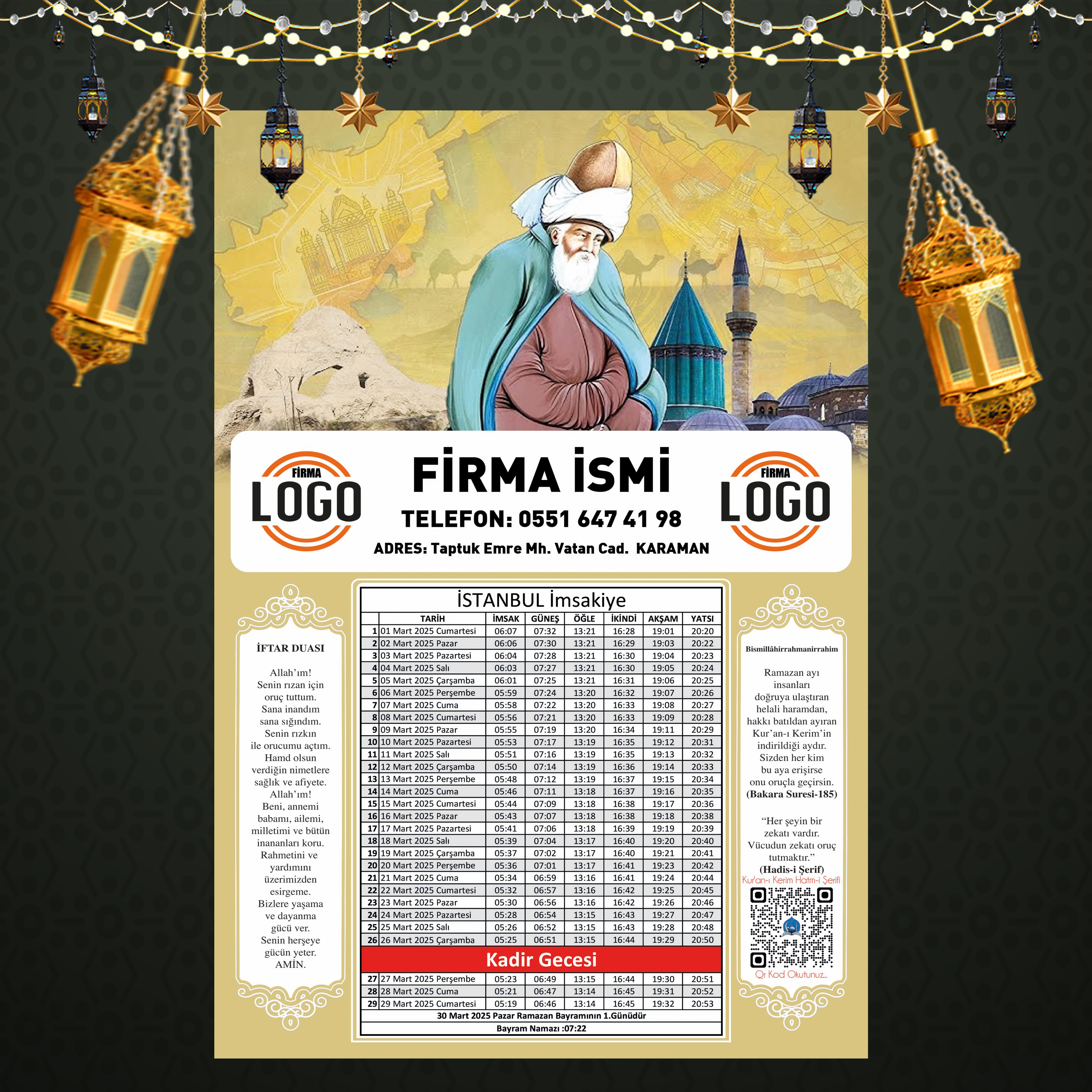 Ramazan İmsakiyesi - 1017