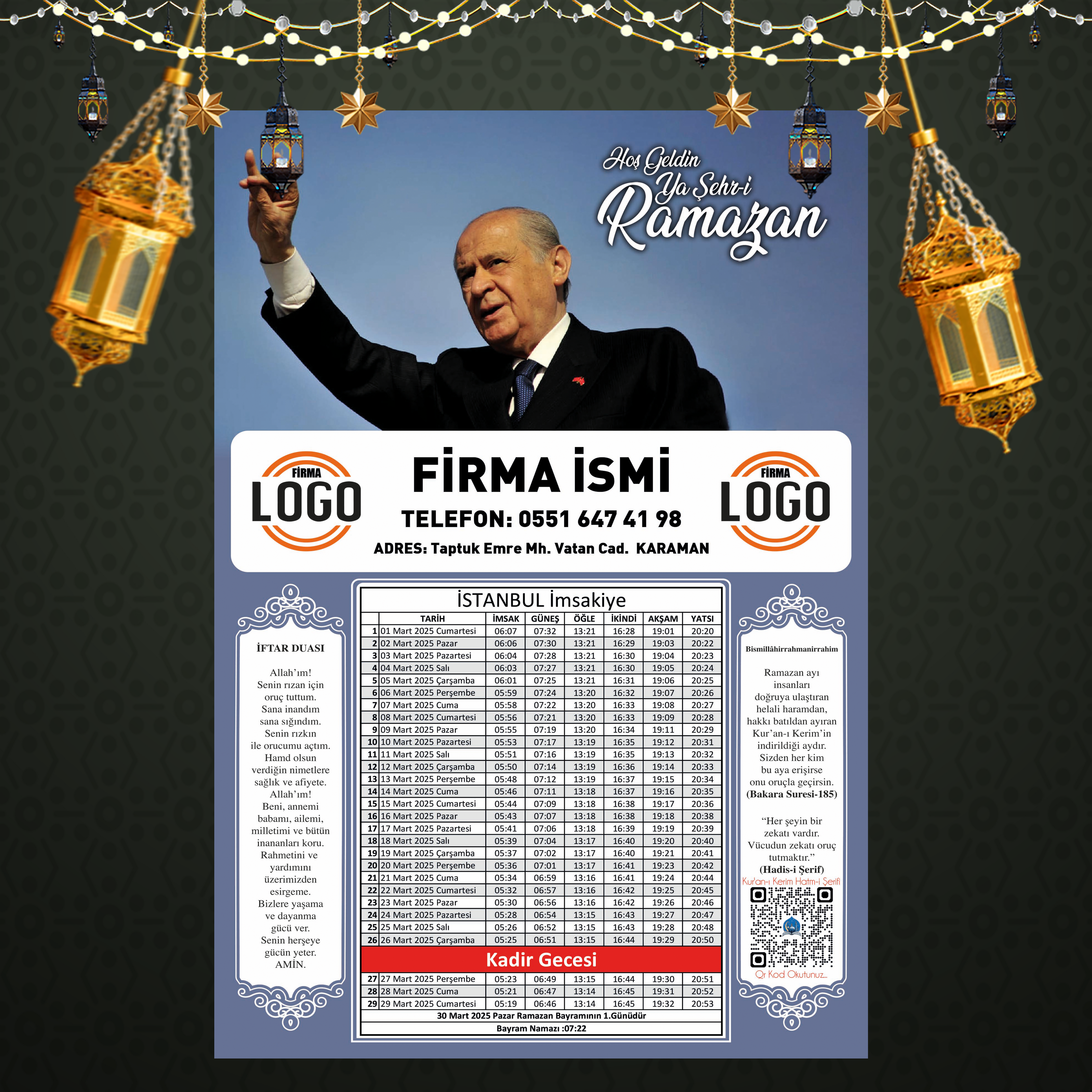 Ramazan İmsakiyesi - 1031