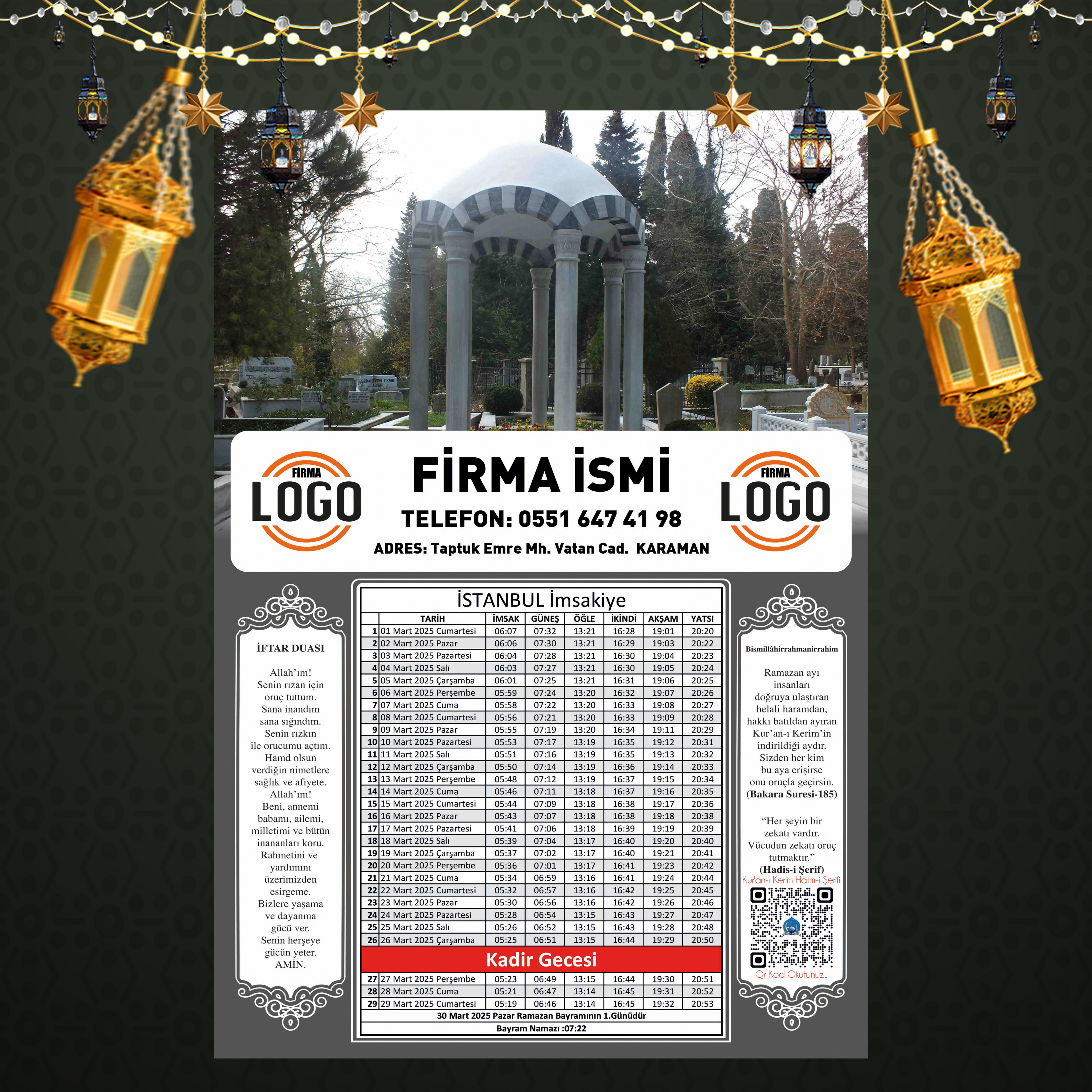 Ramazan İmsakiyesi - 1039