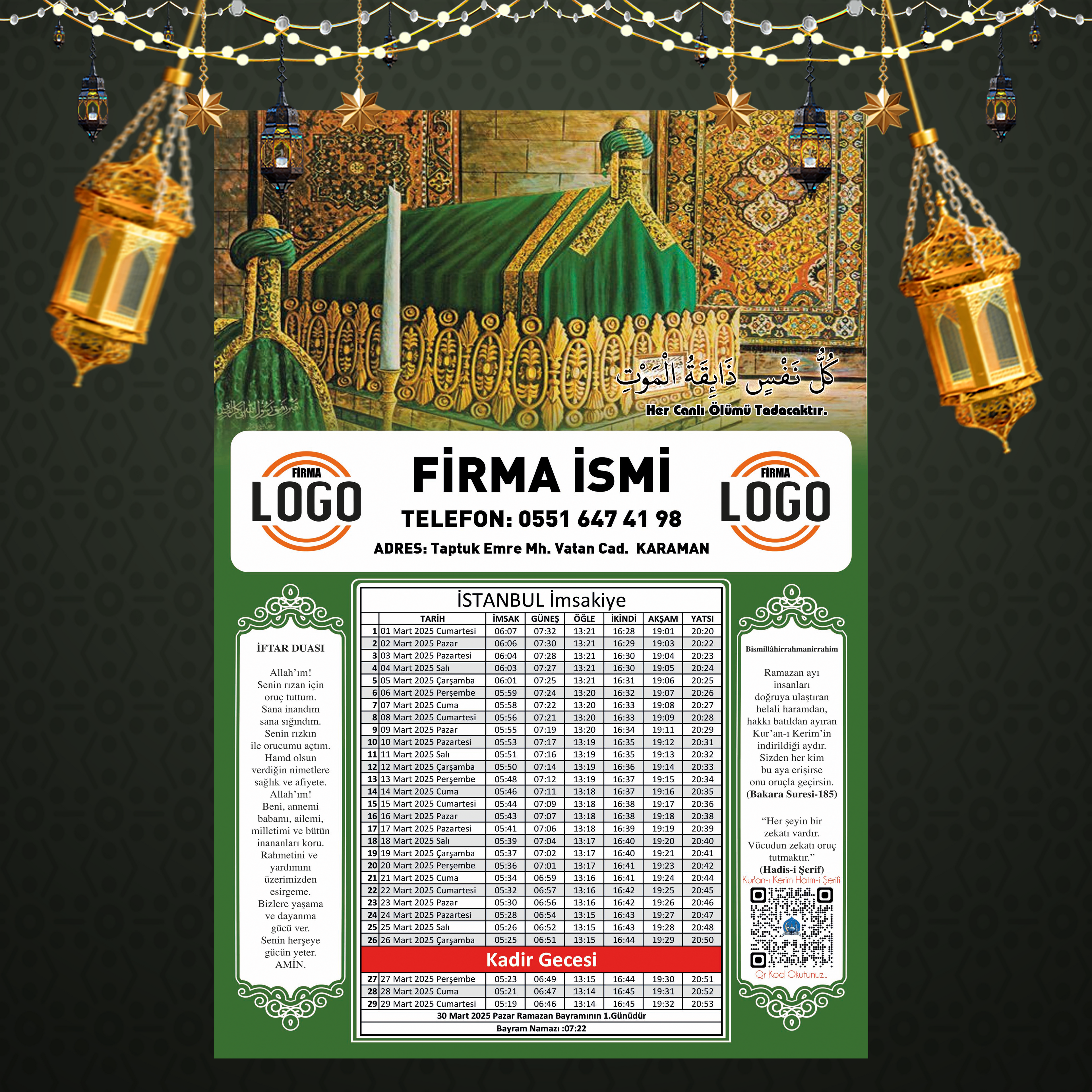 Ramazan İmsakiyesi - 1045