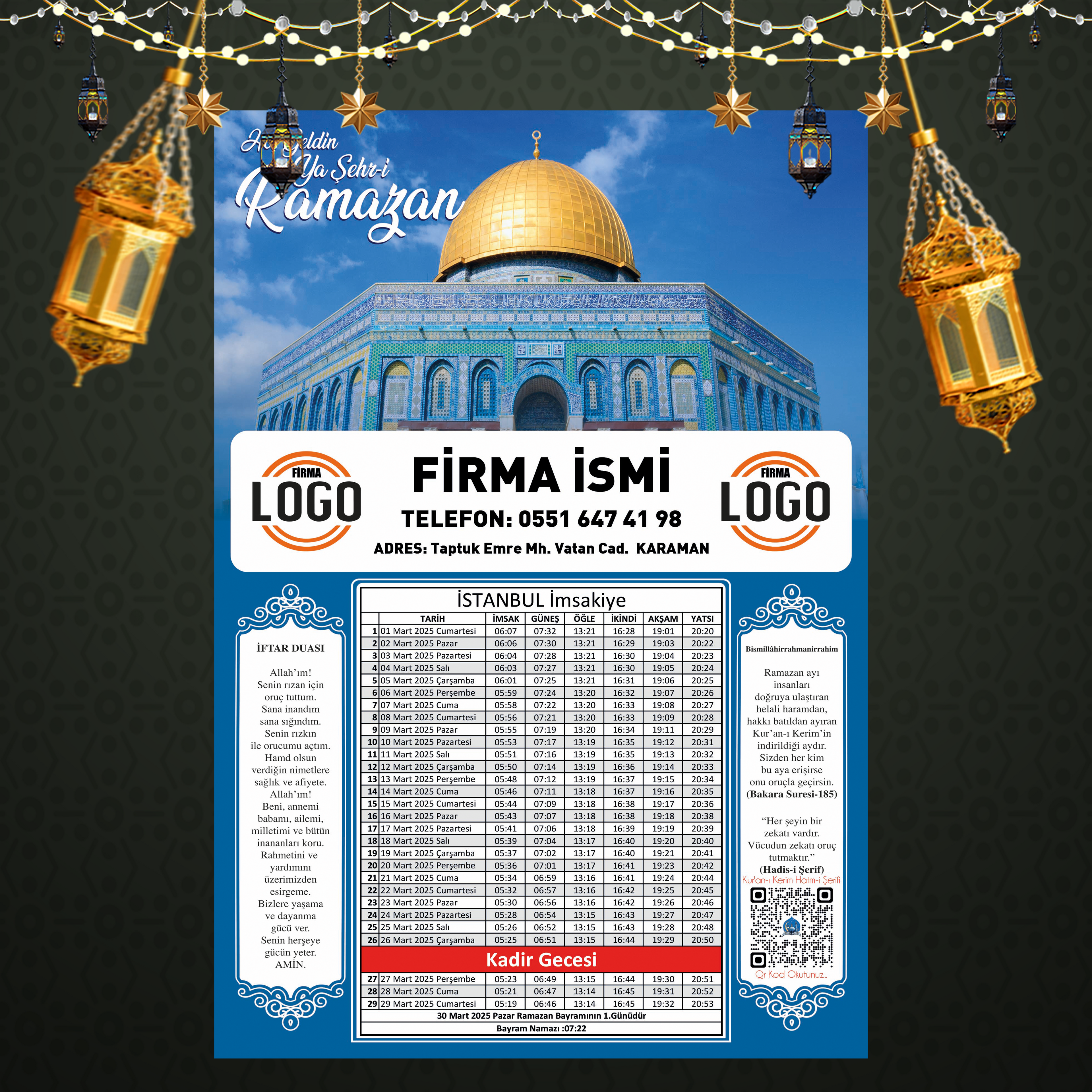 Ramazan İmsakiyesi - 1008