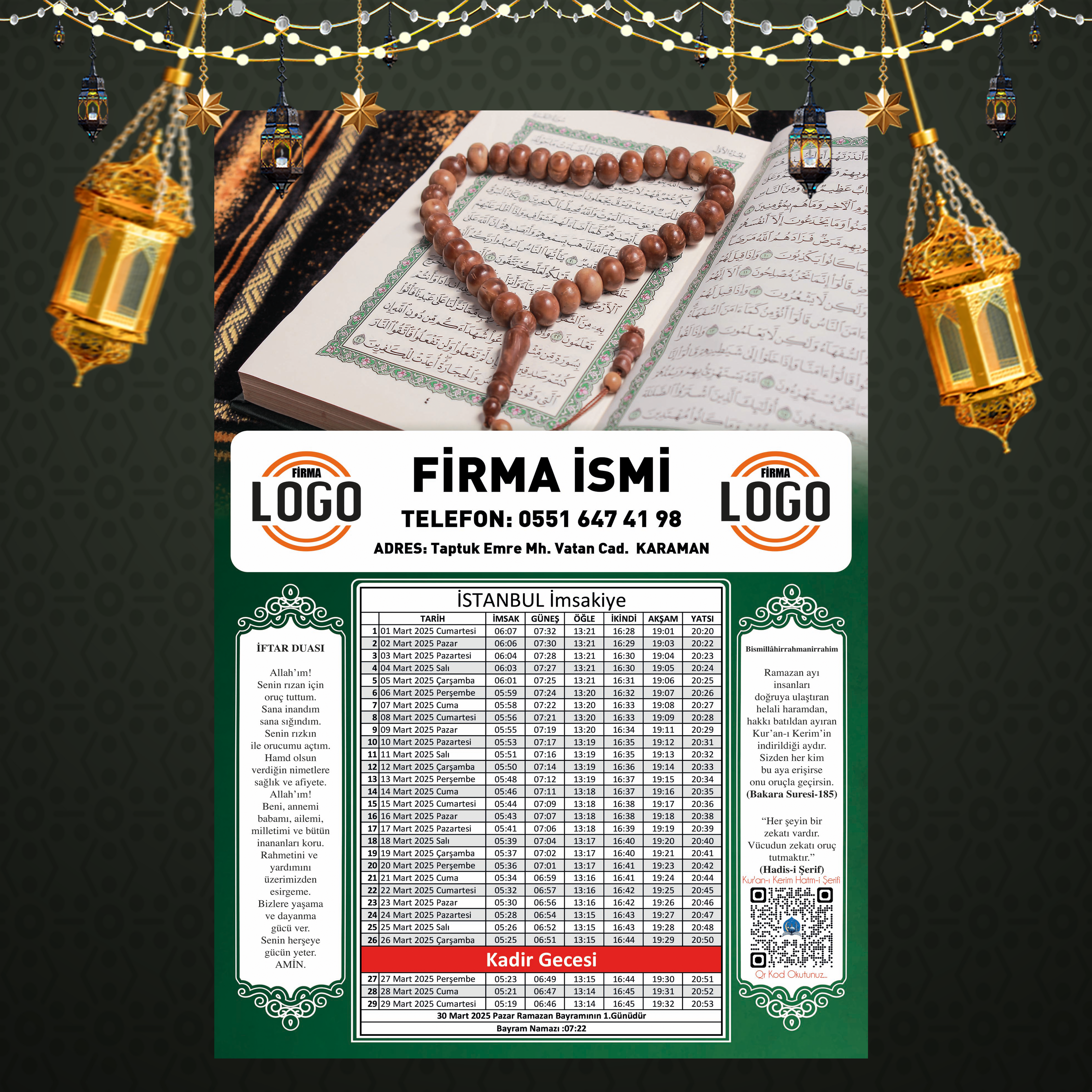 Ramazan İmsakiyesi - 1002