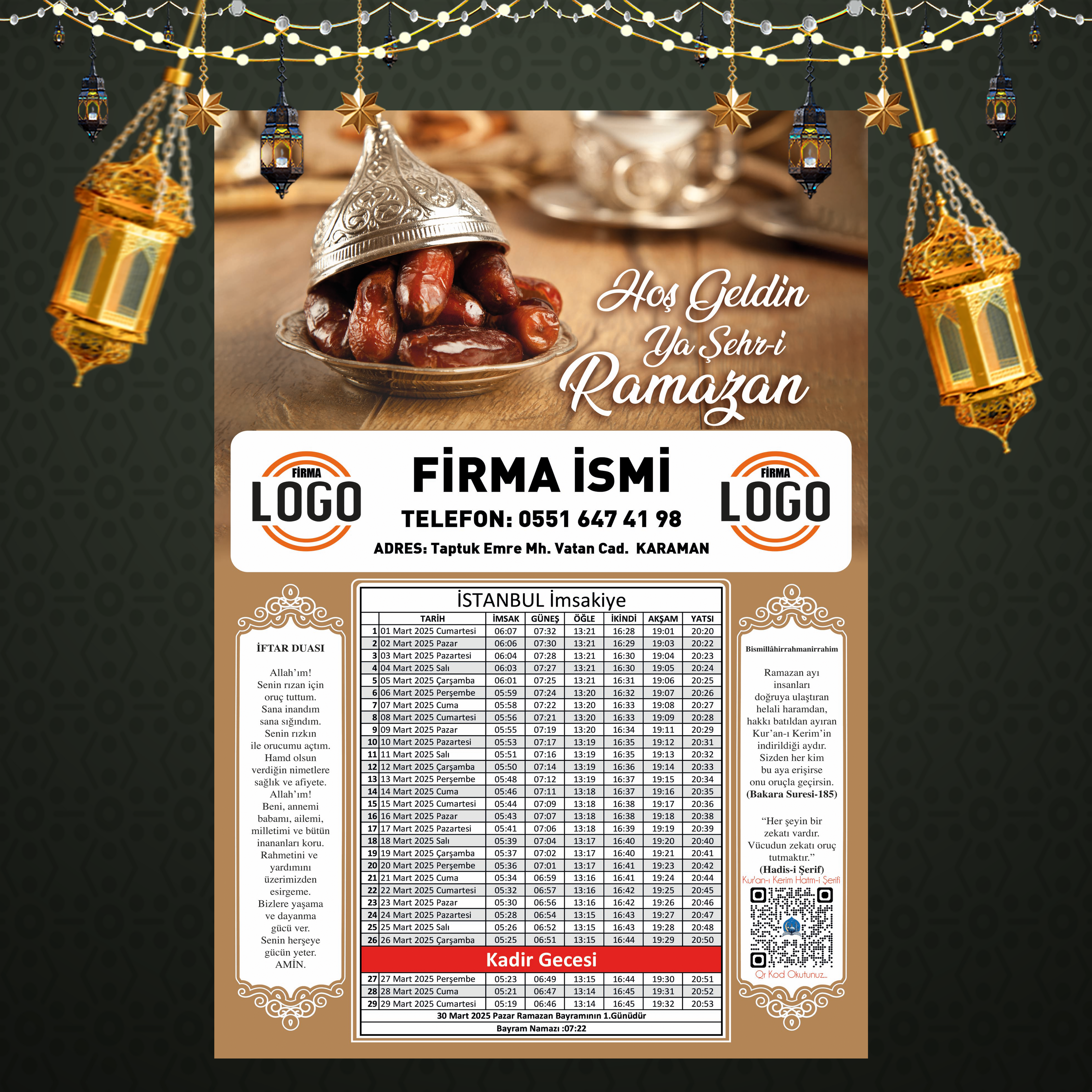 Ramazan İmsakiyesi - 1004