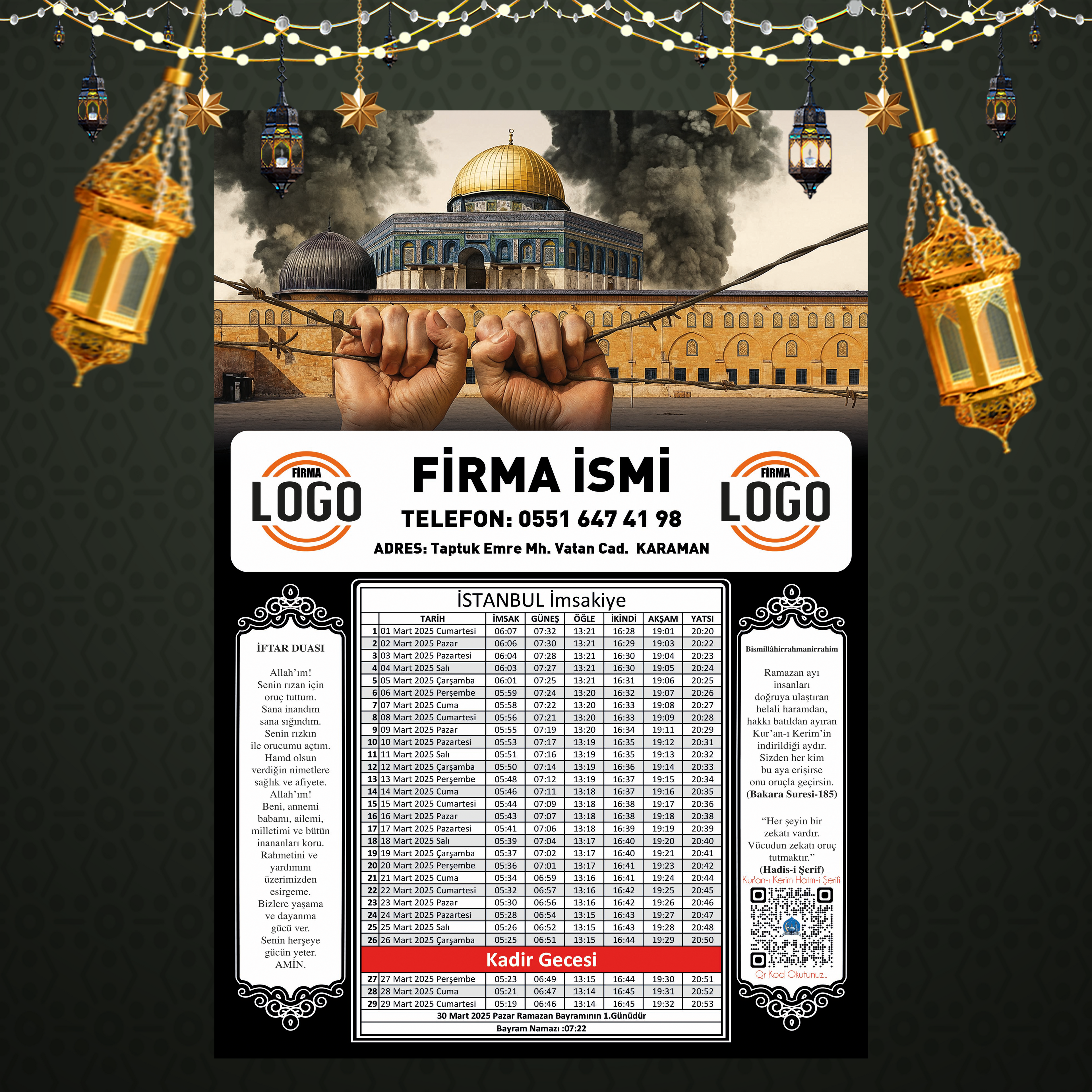 Ramazan İmsakiyesi - 1009